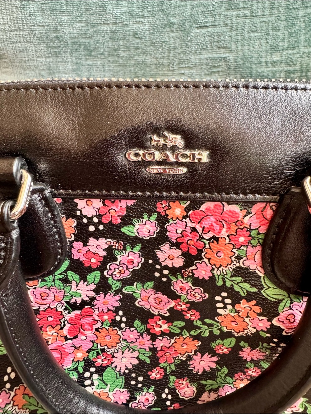 Coach Mini Bennett Satchel in “Posey” Pattern (F57882) - Picture 3 of 16